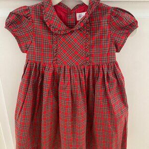 Rachel Riley Red Plaid Dress, Size 18 months, New with Tags